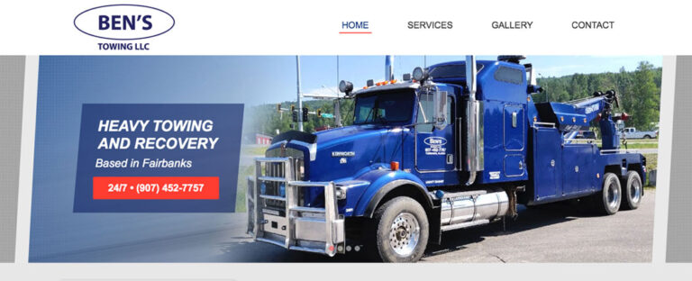 Ben’s towing launched a new site this week!