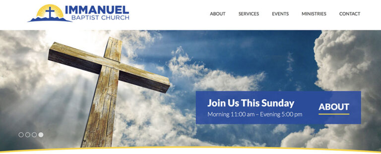 Immanuel baptist church got a nice refreshed website!