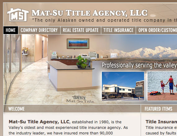 Image of mat-su title website