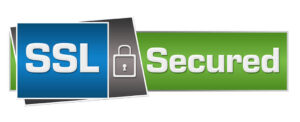 Lock with text ssl secured