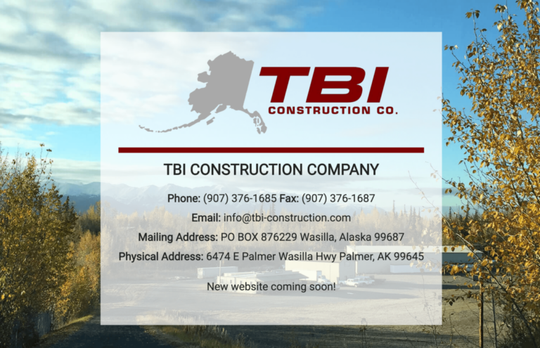 Website under construction: tbi construction co.