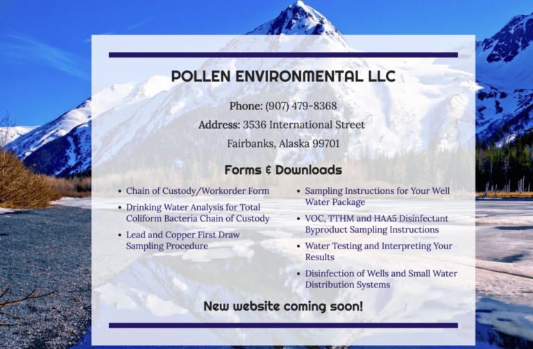 Pollen environmental’s new website coming soon!