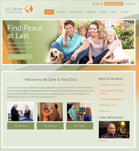 Check out the aa spine & pain clinic’s new (pain-free) website!