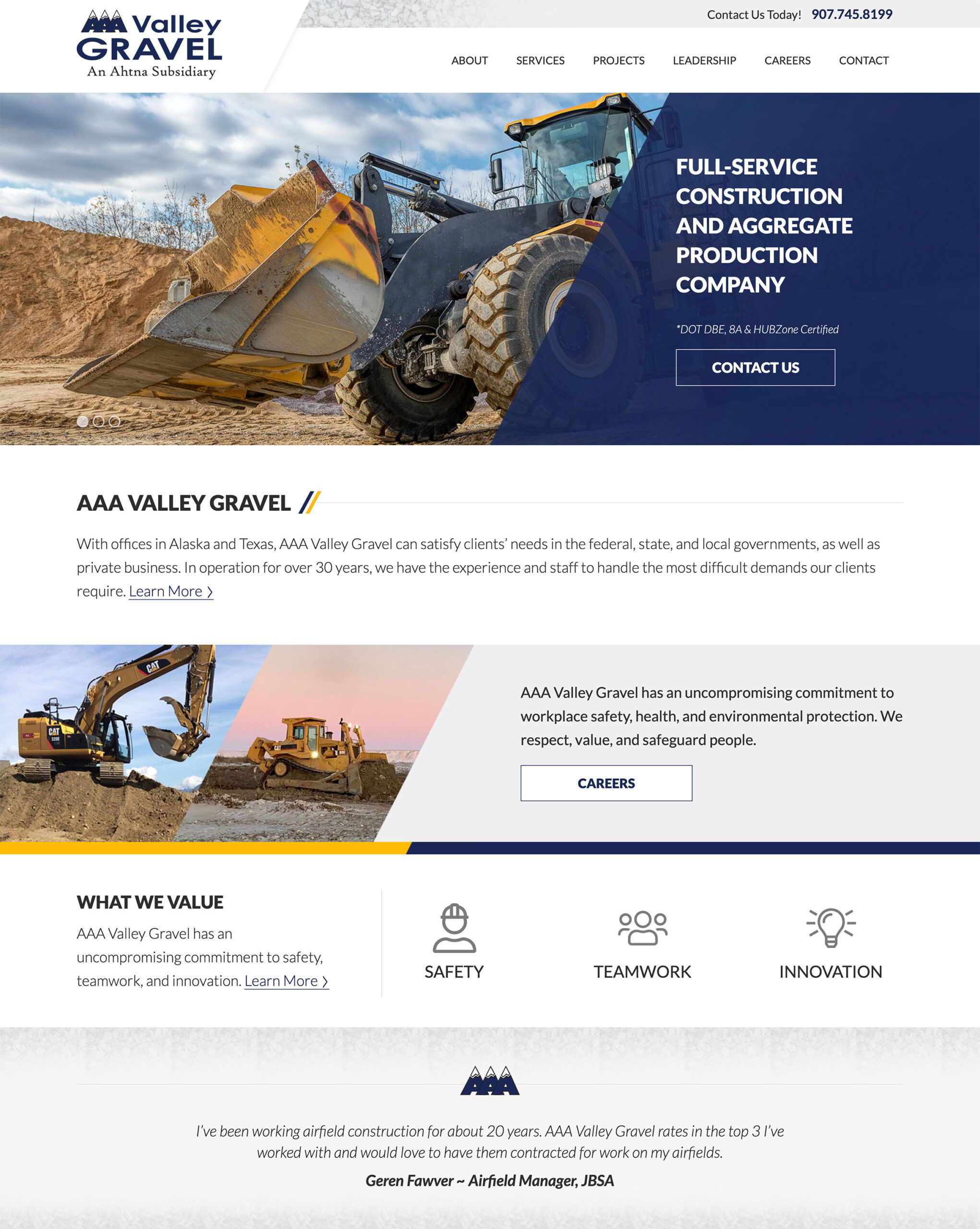 aaa-valley Homepage Screenshot