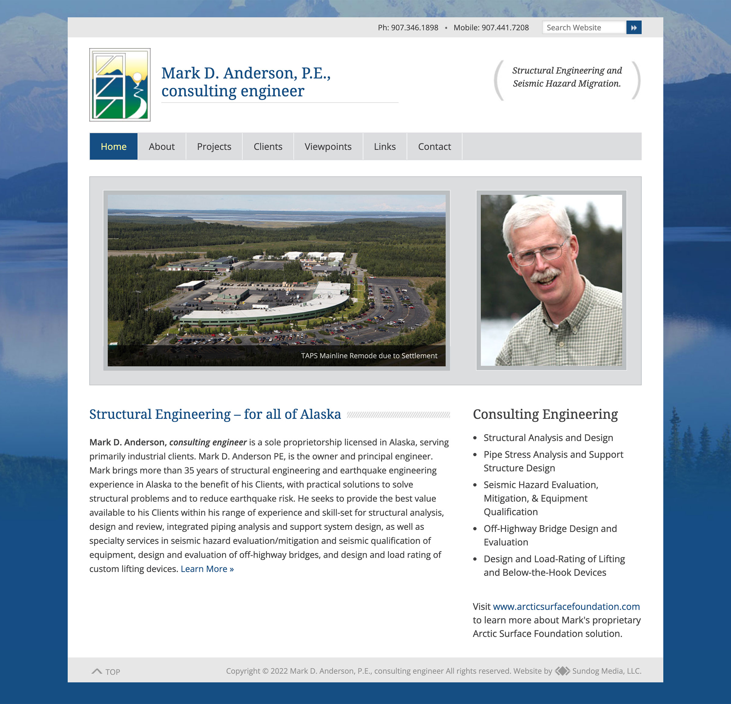 alaskaengineer Homepage Screenshot