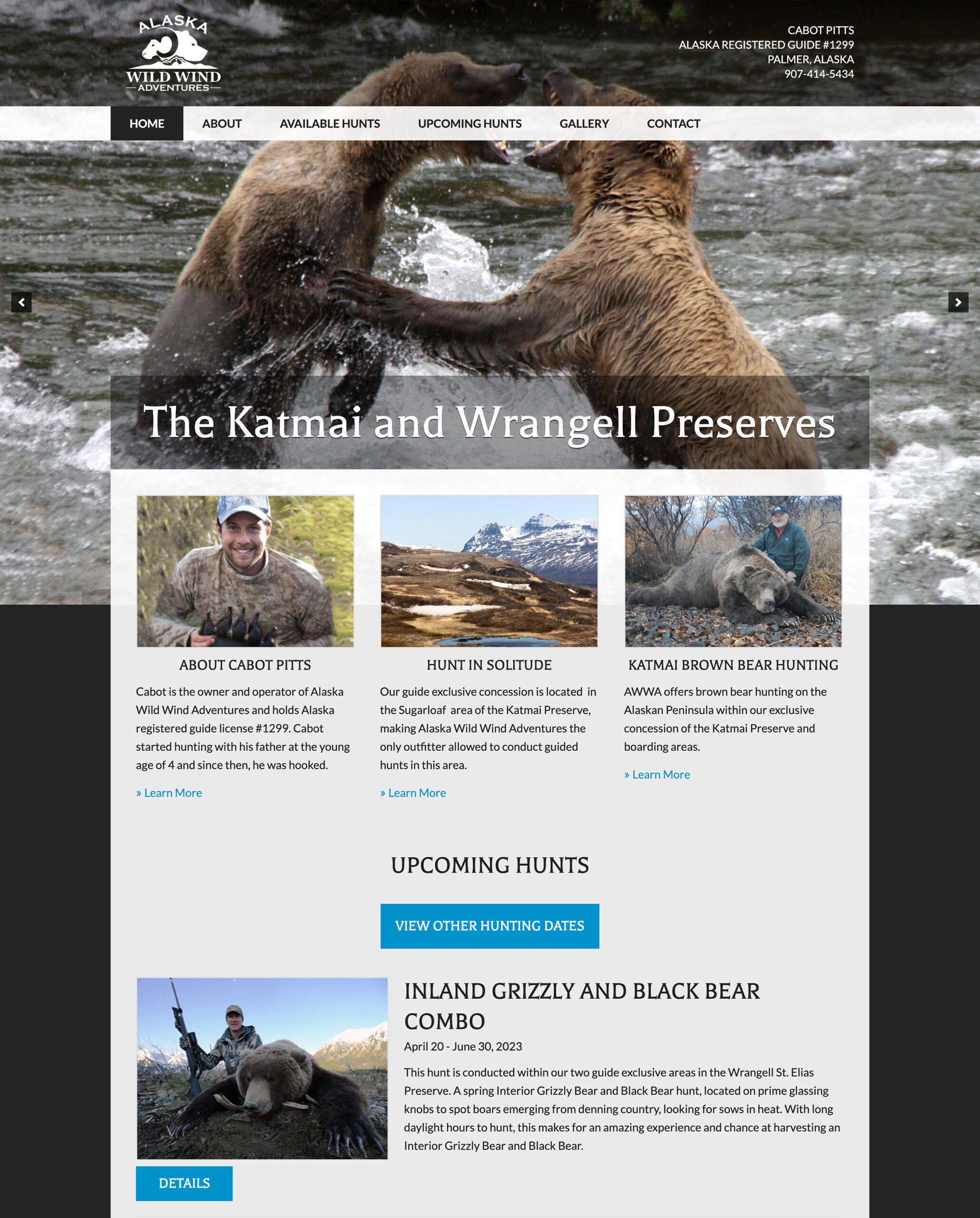 alaskawildwind Homepage Screenshot