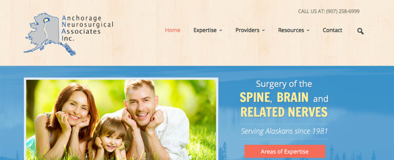 Anchorage neurosurgical associates has launched their custom mobile-friendly site!