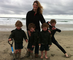 Cathy and 4 of the 5 boys!
