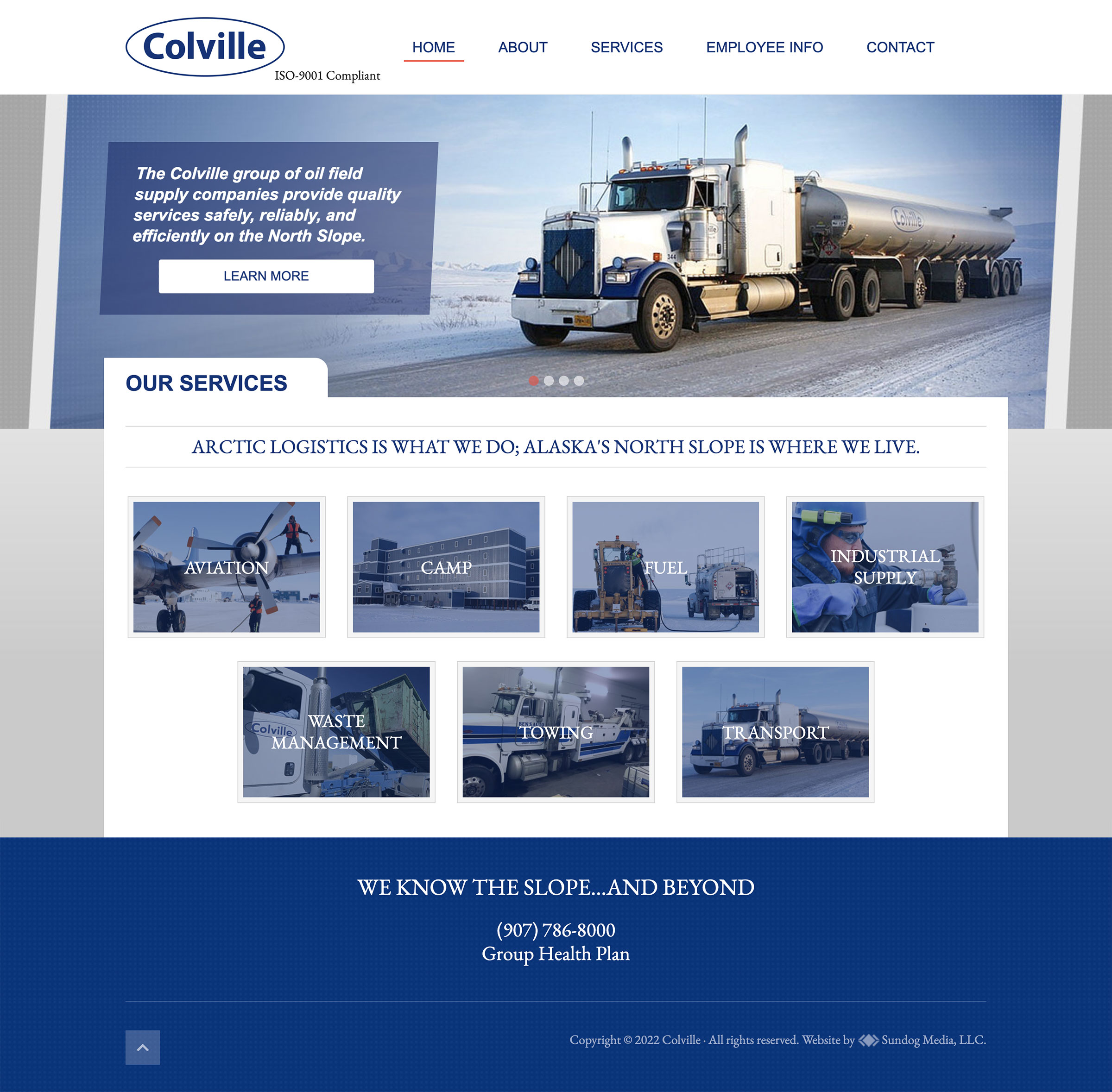 colvilleinc Homepage Screenshot
