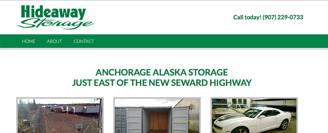 Hideaway storage website image