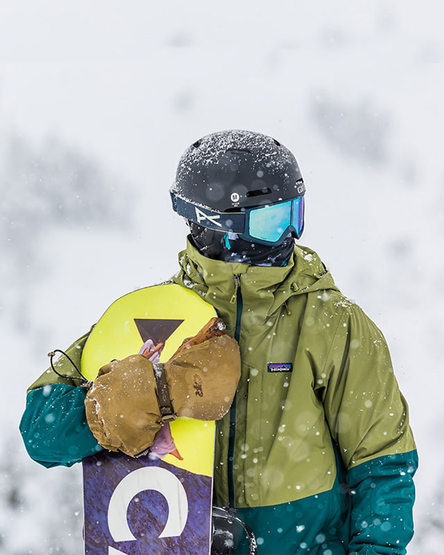 Jacob snowboarding