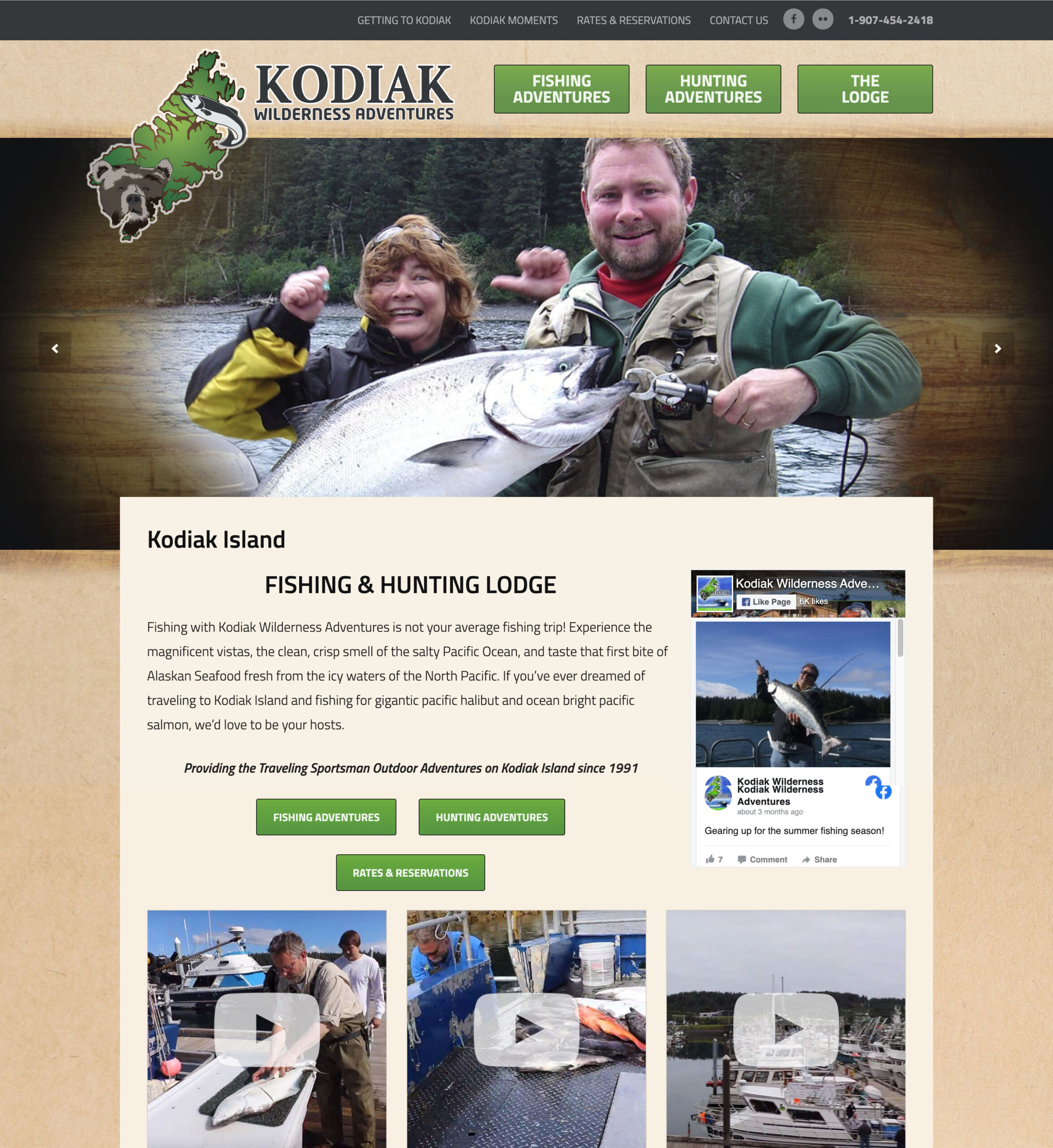 kodiakwilderness Homepage Screenshot