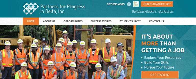 A terrific website update for partners for progress in delta, inc
