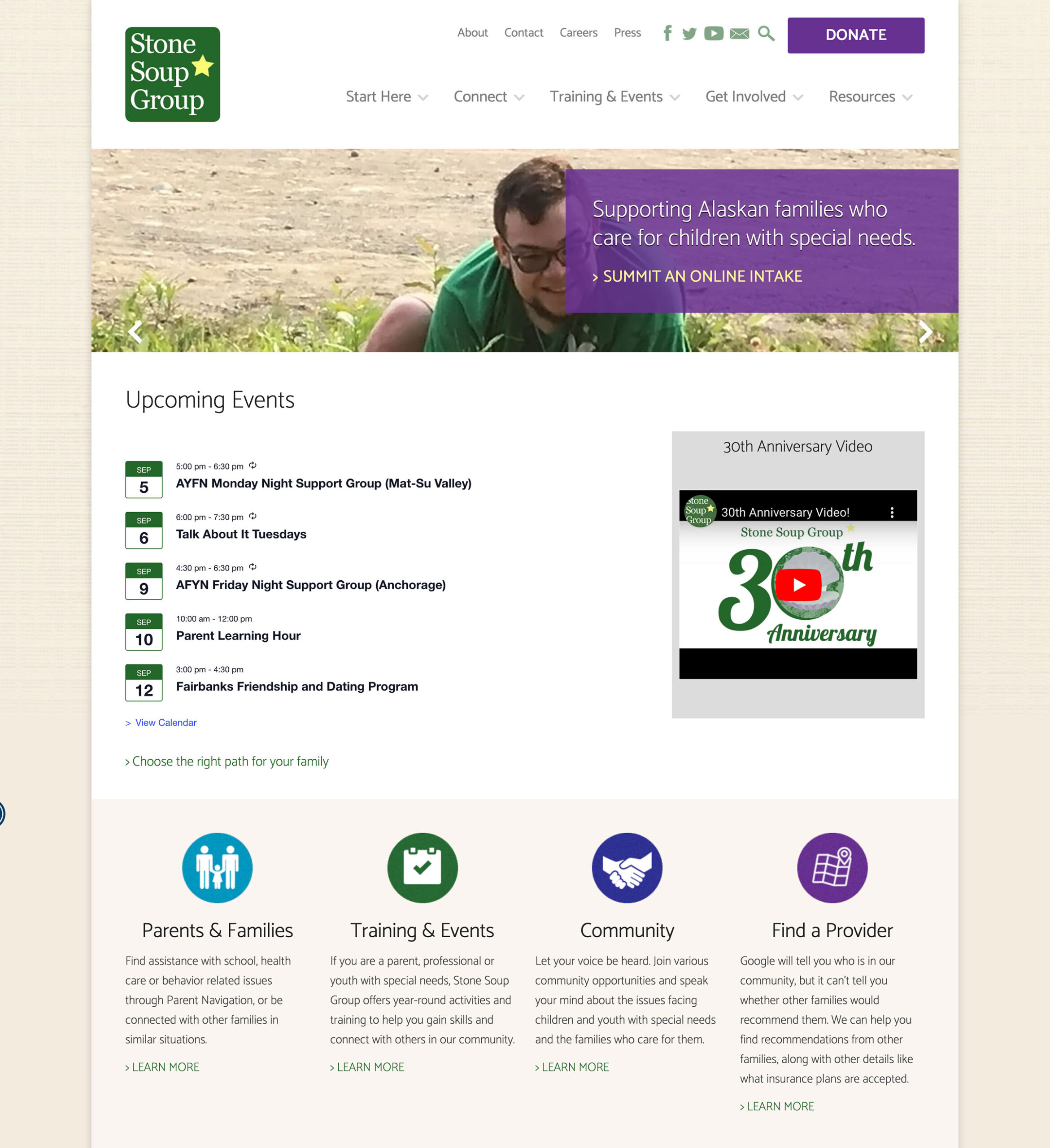 stonesoupgroup Homepage Screenshot