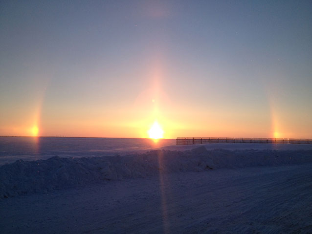 A sundog sighting in barrow, alaska!